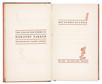 Parker, Dorothy (1863-1967) Three Titles, Two Signed.